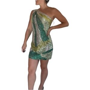 Jovani One Shoulder Sequin Dress